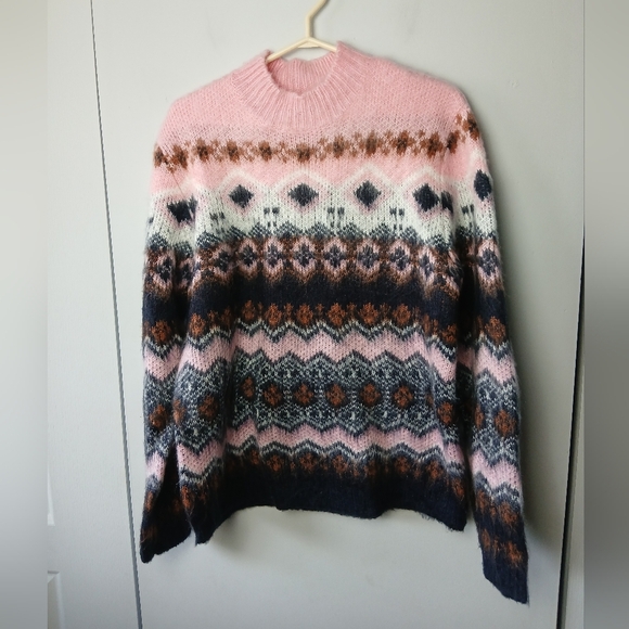ASOS Women Sweater Super Soft Size M Oversized Pink And Blue Colors - Picture 2 of 7